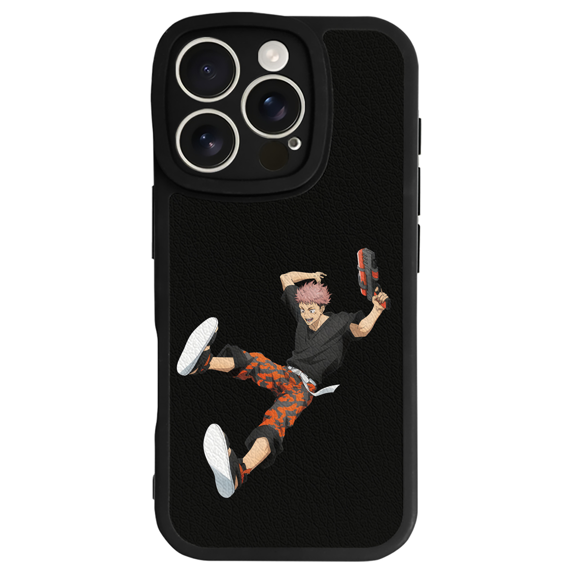 （画像用） 呪術廻戦 Jujutsu Kaisen 【iPhone 16シリーズ対応】シリコンスマホケース（レザー調） 材質：シリコン